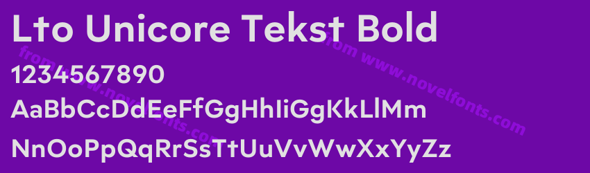 Lto Unicore Tekst BoldPreview Lto Unicore Tekst BoldPreview
