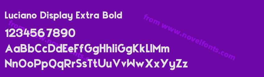 Luciano Display Extra BoldPreview Luciano Display Extra BoldPreview