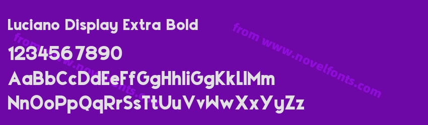 Luciano Display Extra BoldPreview Luciano Display Extra BoldPreview