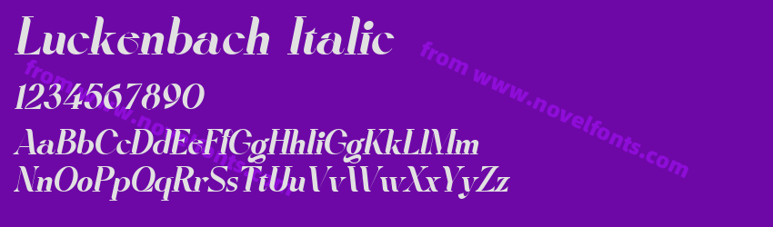 Luckenbach ItalicPreview Luckenbach ItalicPreview