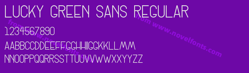 Lucky Green Sans RegularPreview Lucky Green Sans RegularPreview