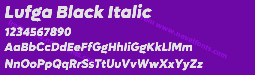 Lufga Black ItalicPreview Lufga Black ItalicPreview