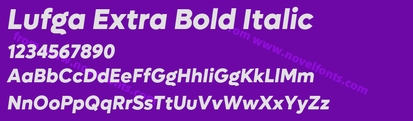 Lufga Extra Bold ItalicPreview Lufga Extra Bold ItalicPreview