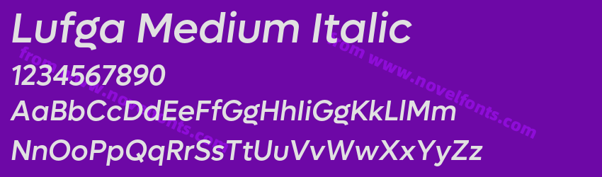 Lufga Medium ItalicPreview Lufga Medium ItalicPreview