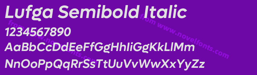 Lufga Semibold ItalicPreview Lufga Semibold ItalicPreview