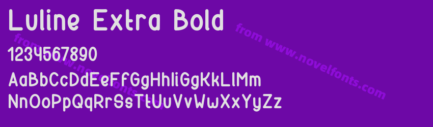 Luline Extra BoldPreview Luline Extra BoldPreview