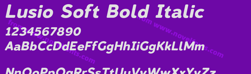 Lusio Soft Bold ItalicPreview Lusio Soft Bold ItalicPreview