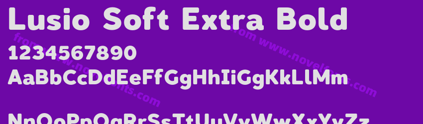 Lusio Soft Extra BoldPreview Lusio Soft Extra BoldPreview