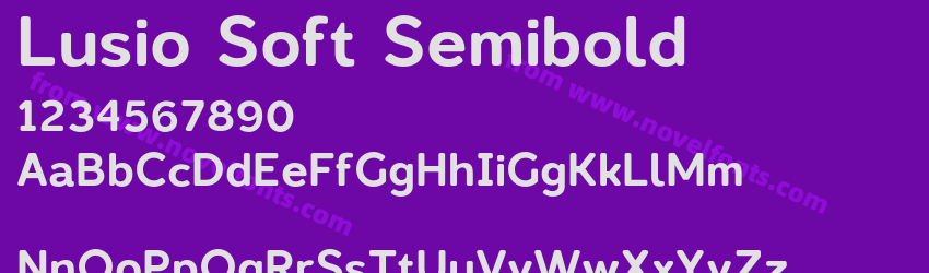 Lusio Soft SemiboldPreview Lusio Soft SemiboldPreview