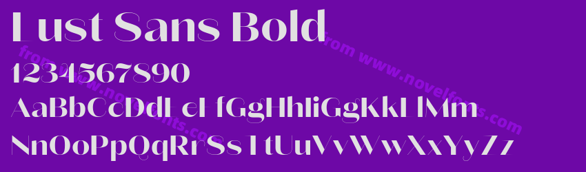 Lust Sans BoldPreview Lust Sans BoldPreview