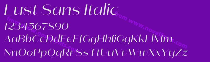 Lust Sans ItalicPreview Lust Sans ItalicPreview