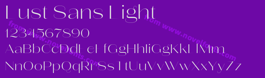Lust Sans LightPreview Lust Sans LightPreview