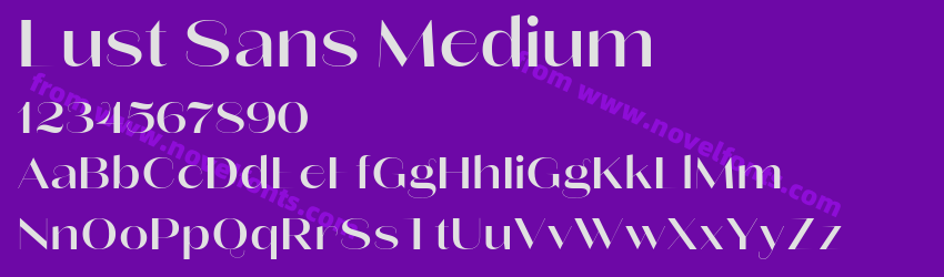 Lust Sans MediumPreview Lust Sans MediumPreview