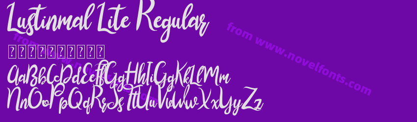 Lustinmal Lite RegularPreview Lustinmal Lite RegularPreview