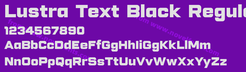 Lustra Text Black RegularPreview Lustra Text Black RegularPreview