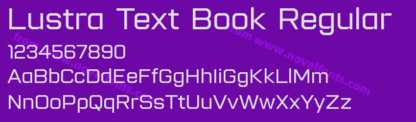 Lustra Text Book RegularPreview Lustra Text Book RegularPreview