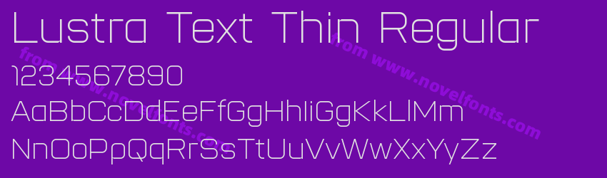 Lustra Text Thin RegularPreview Lustra Text Thin RegularPreview