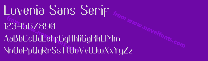 Luvenia Sans SerifPreview Luvenia Sans SerifPreview