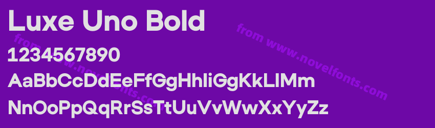Luxe Uno BoldPreview Luxe Uno BoldPreview