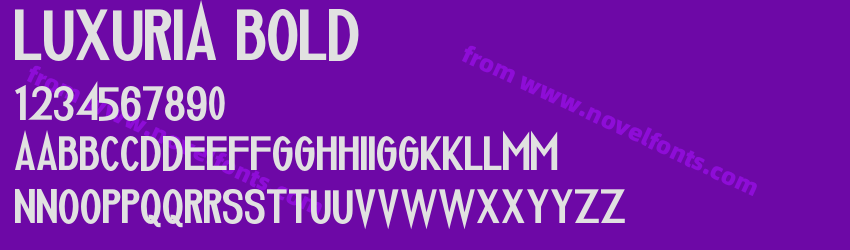 Luxuria BoldPreview Luxuria BoldPreview