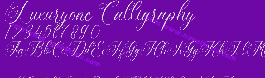 Luxuryone CalligraphyPreview Luxuryone CalligraphyPreview