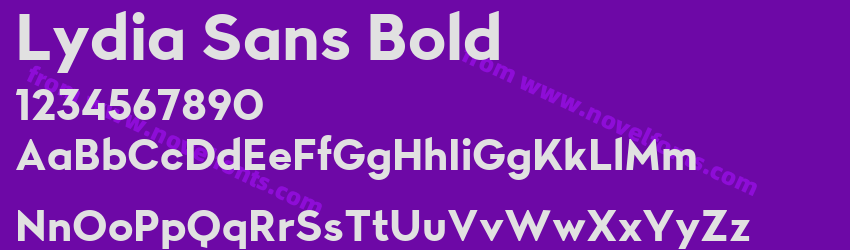 Lydia Sans BoldPreview Lydia Sans BoldPreview