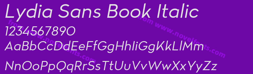Lydia Sans Book ItalicPreview Lydia Sans Book ItalicPreview