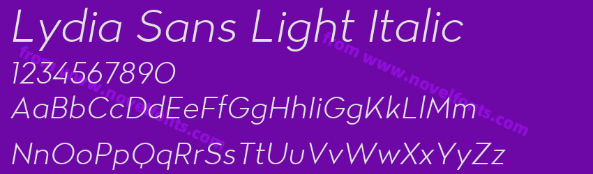 Lydia Sans Light ItalicPreview Lydia Sans Light ItalicPreview