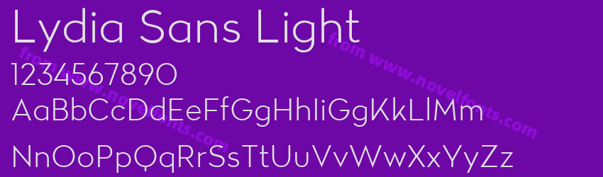 Lydia Sans LightPreview Lydia Sans LightPreview