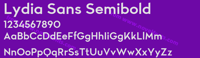 Lydia Sans SemiboldPreview Lydia Sans SemiboldPreview