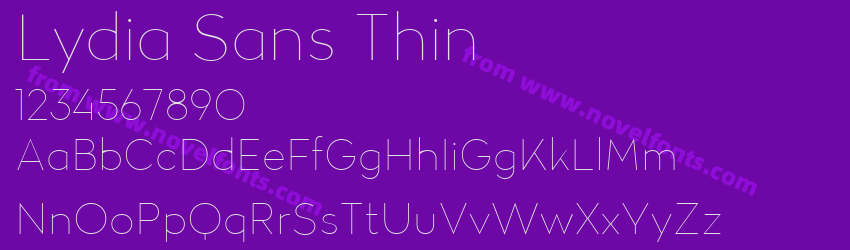 Lydia Sans ThinPreview Lydia Sans ThinPreview