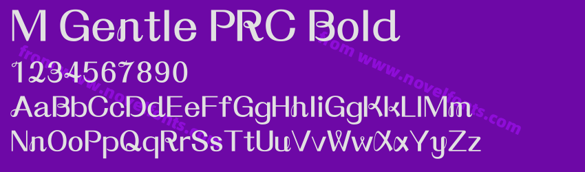 M Gentle PRC BoldPreview M Gentle PRC BoldPreview