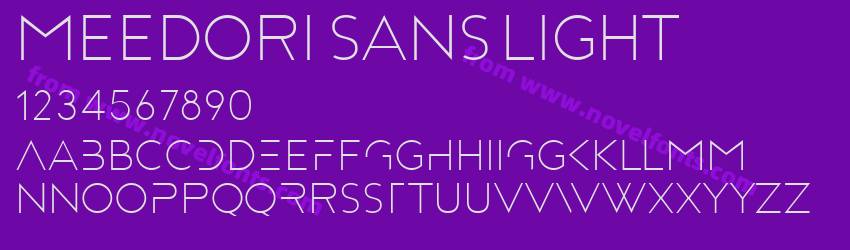 Meedori Sans LightPreview