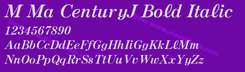 M Ma CenturyJ Bold ItalicPreview M Ma CenturyJ Bold ItalicPreview