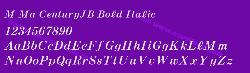 M Ma CenturyJB Bold ItalicPreview M Ma CenturyJB Bold ItalicPreview