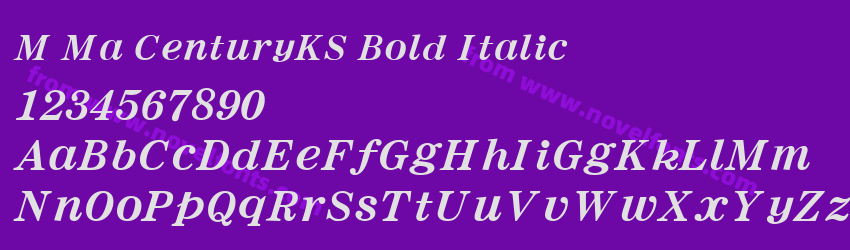 M Ma CenturyKS Bold ItalicPreview M Ma CenturyKS Bold ItalicPreview