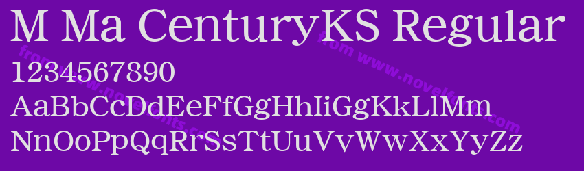 M Ma CenturyKS RegularPreview M Ma CenturyKS RegularPreview