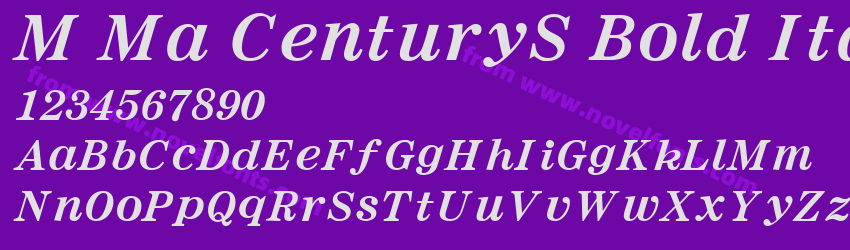 M Ma CenturyS Bold ItalicPreview M Ma CenturyS Bold ItalicPreview
