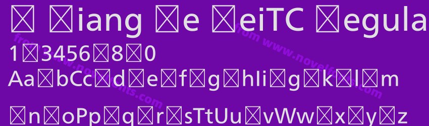 M Xiang He HeiTC RegularPreview M Xiang He HeiTC RegularPreview