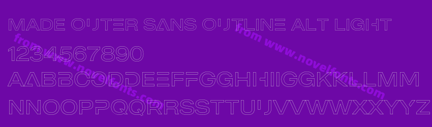 MADE Outer Sans Outline Alt LightPreview MADE Outer Sans Outline Alt LightPreview