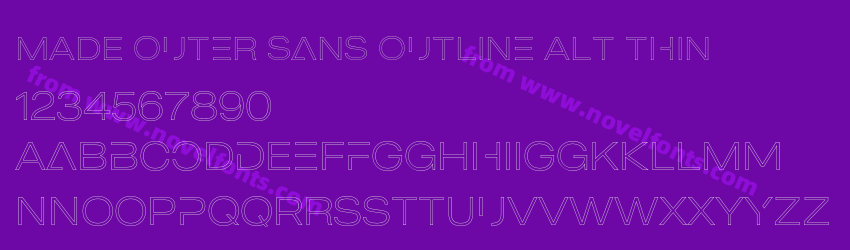 MADE Outer Sans Outline Alt ThinPreview MADE Outer Sans Outline Alt ThinPreview