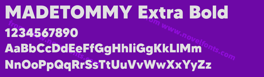 MADETOMMY Extra BoldPreview MADETOMMY Extra BoldPreview