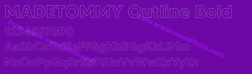 MADETOMMY Outline BoldPreview MADETOMMY Outline BoldPreview