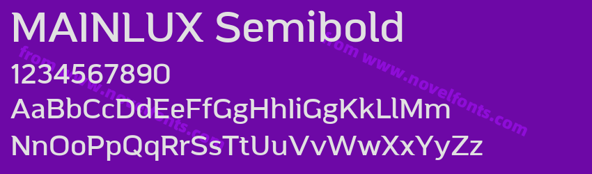 MAINLUX SemiboldPreview MAINLUX SemiboldPreview