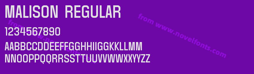 MALISON RegularPreview MALISON RegularPreview