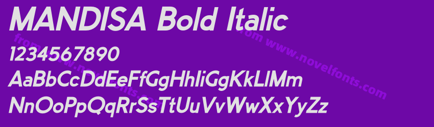 MANDISA Bold ItalicPreview MANDISA Bold ItalicPreview