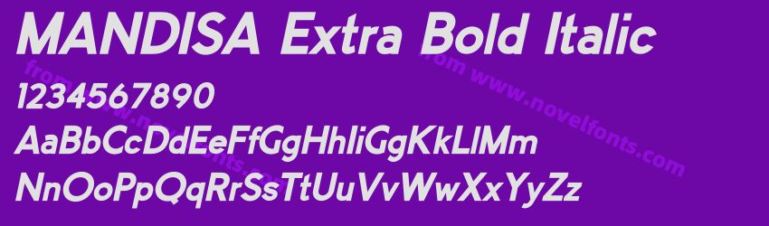 MANDISA Extra Bold ItalicPreview MANDISA Extra Bold ItalicPreview