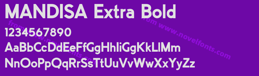 MANDISA Extra BoldPreview MANDISA Extra BoldPreview