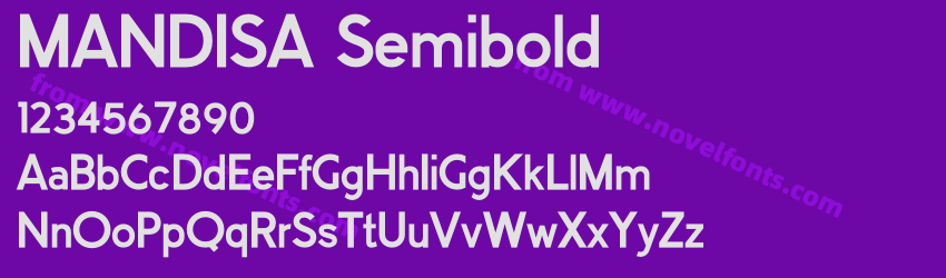 MANDISA SemiboldPreview MANDISA SemiboldPreview