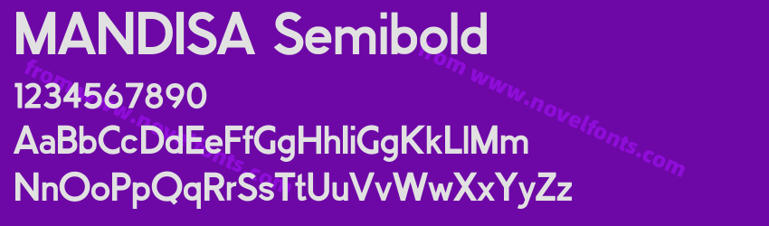 MANDISA SemiboldPreview MANDISA SemiboldPreview